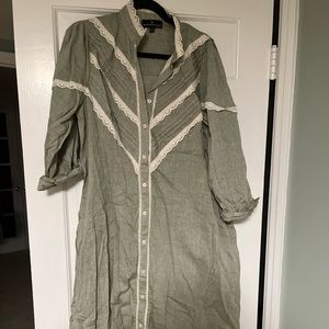 Tuckernuck maxi shirt dress